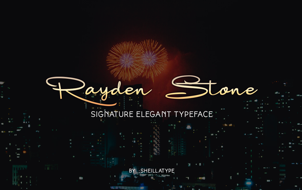 Rayden Stone Font Poster 1