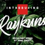 Raykuns Font Poster 1