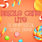 Razzle Cane Lite Font Poster 1