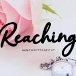 Reaching Script Font Poster 1