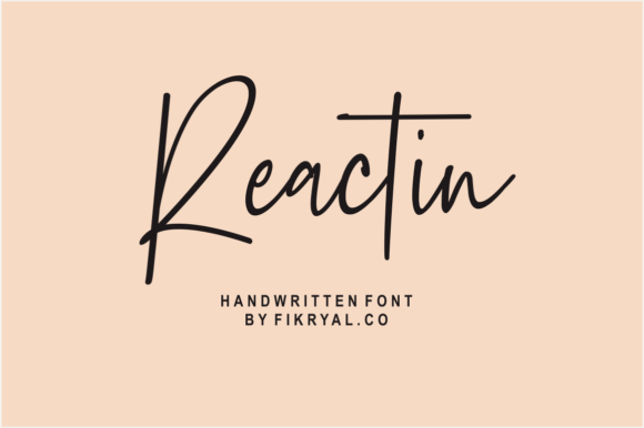 Reactin Font Poster 1