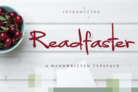 Readfaster Font Poster 1