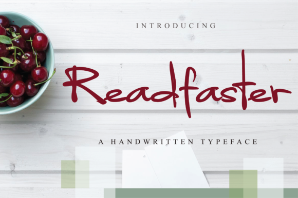 Readfaster Font Readfaster Font Poster 1