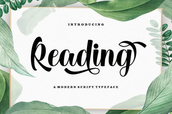 Reading Font Poster 1