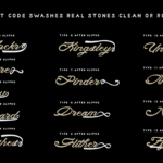 Real Stones Font Poster 3