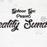 Reality Sunday Font Poster 1