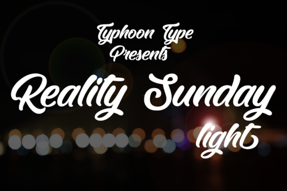 Reality Sunday Light Font