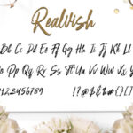 Realvish Font Poster 9