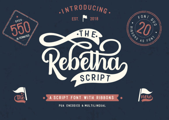 Rebetha Duo Font Poster 1