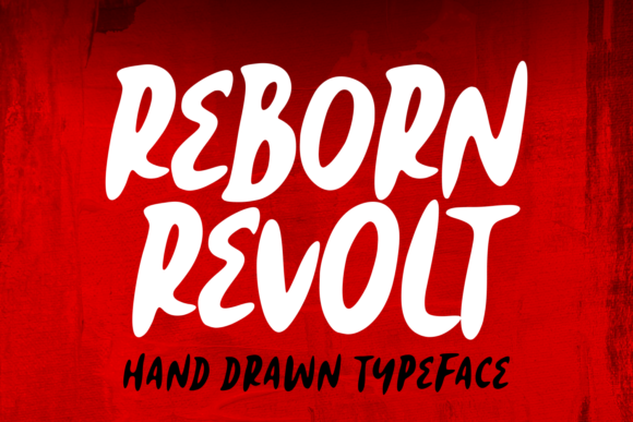 Reborn Revolt Font Reborn Revolt Font Poster 1