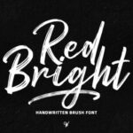 Red Bright Font Poster 1