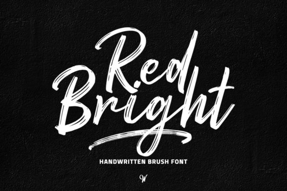Red Bright Font Poster 1