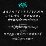 Red Bright Font Poster 8