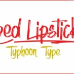 Red Lipstick Font Poster 1