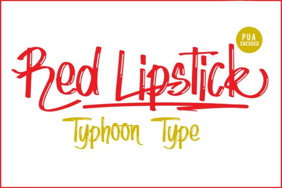 Red Lipstick Font