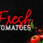 Red Peppers Font Poster 12