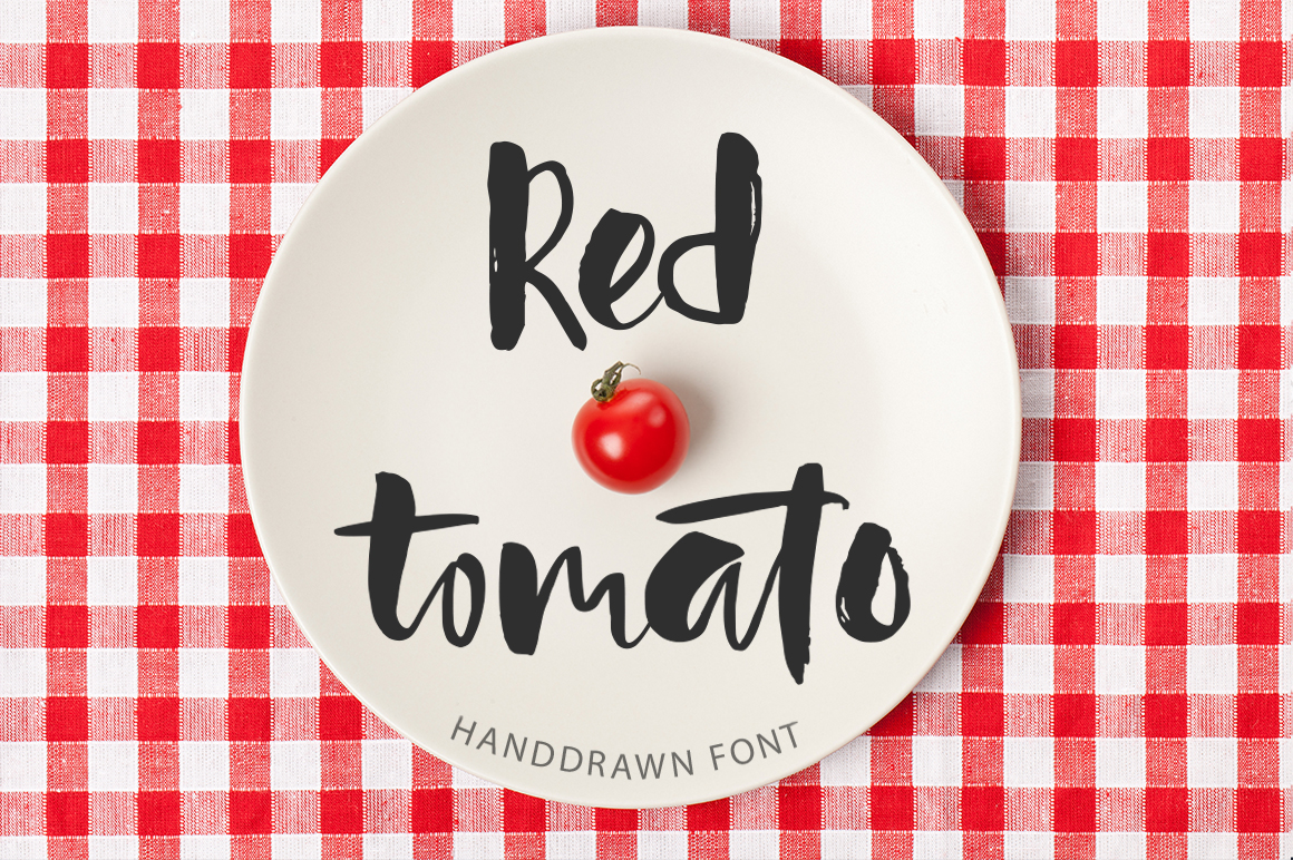 Red Tomato Font Poster 1