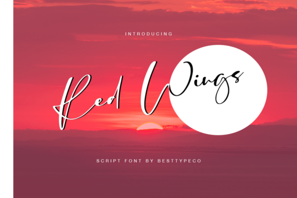 Red Wings Font Red Wings Font Poster 1