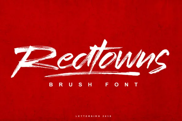 Redtowns Font Poster 1