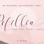 Refillia Calligraphy Font Poster 1