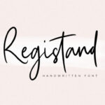 Registand Font Poster 1