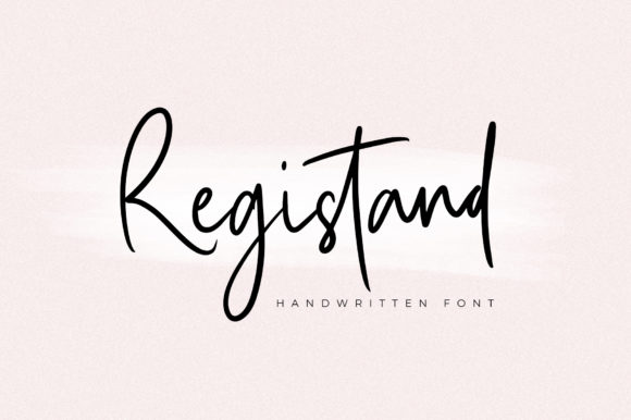 Registand Font Poster 1