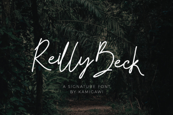 Reilly Beck Font Poster 1