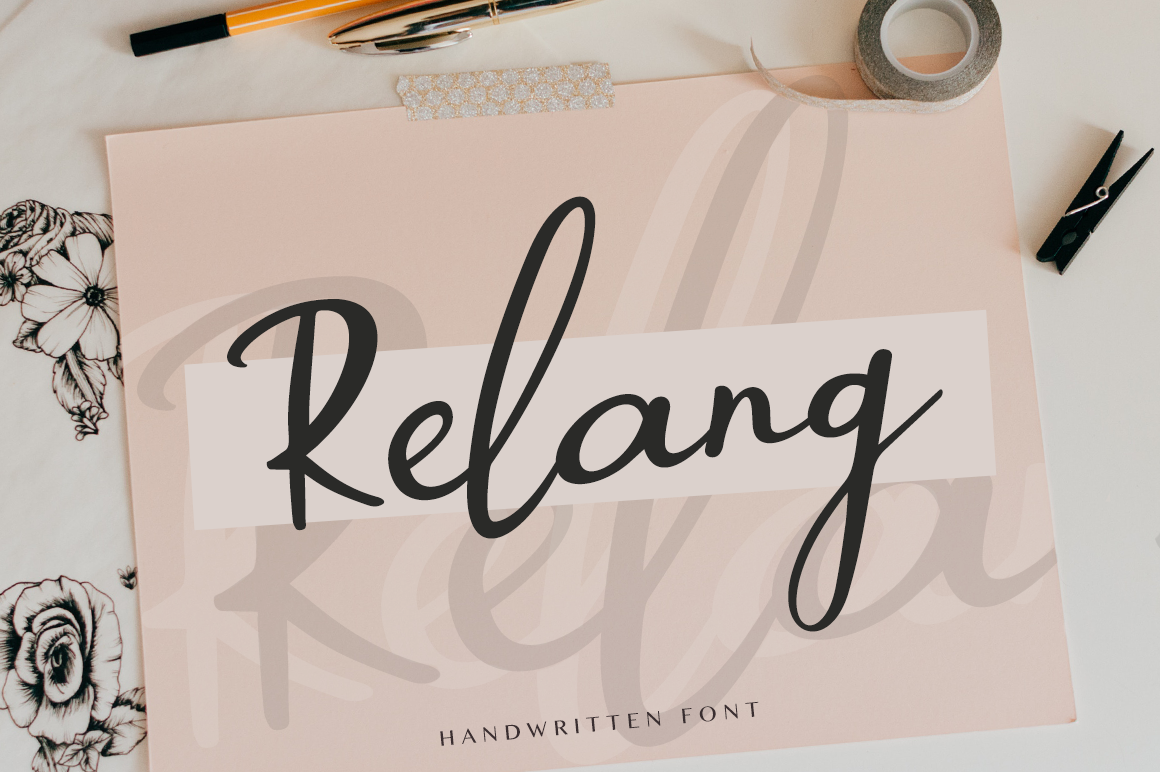 Relang Font Poster 1