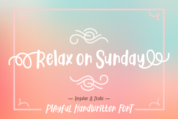 Relax on Sunday Font Poster 1