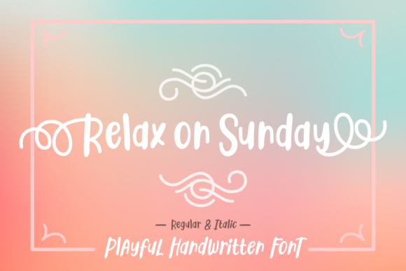Relax on Sunday Font Relax on Sunday Font Poster 1