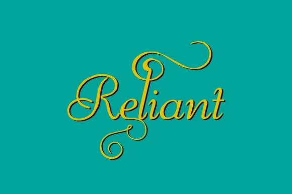 Reliant Font Poster 1