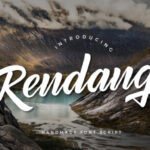 Rendang Font Poster 9