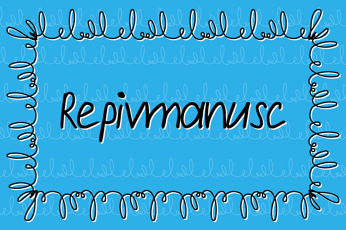 Repivmanusc Font Poster 1