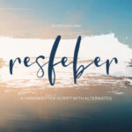 Resfeber Script Font Poster 1