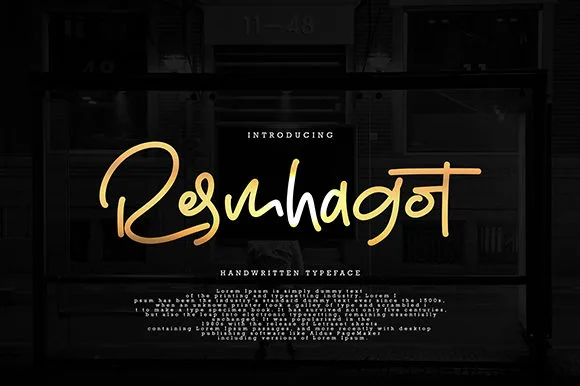 Resmhagot Font Resmhagot Font Poster 1