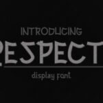 Respecty Font Poster 1