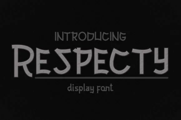 Respecty Font Poster 1