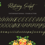 Restiany Script Font Poster 9