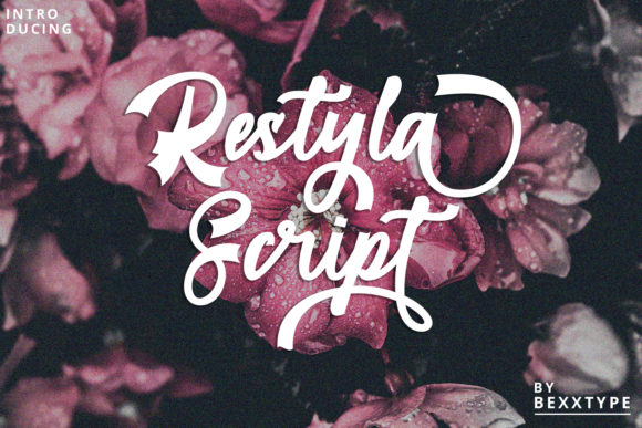 Restyla Script Font Poster 1
