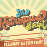 Retropus Script Font Poster 1