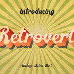 Retrovert Font Poster 1