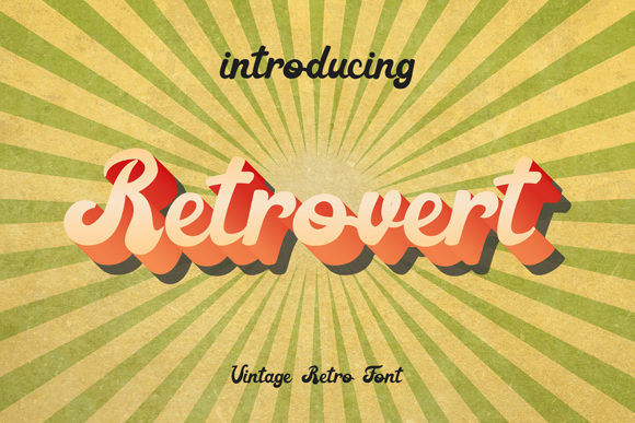 Retrovert Font Poster 1