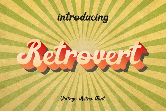 Retrovert Font Retrovert Font Poster 1