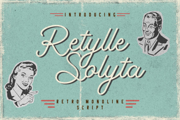 Retylle Solyta Script Font Poster 1
