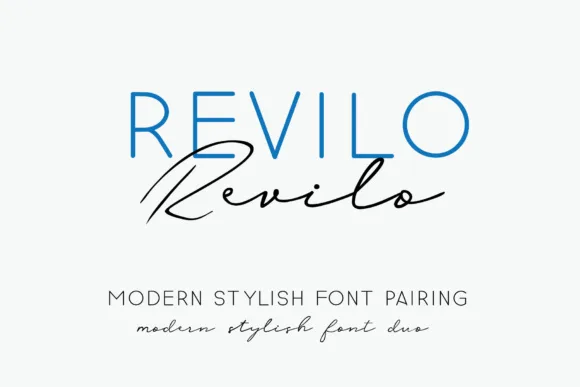 Revilo Duo Font Revilo Duo Font Poster 1