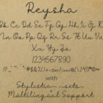 Reysha Font Poster 9