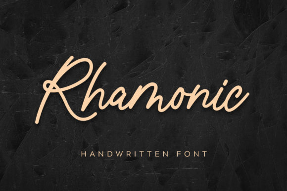 Rhamonic Font Poster 1