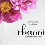 Rhannie Script Font Poster 1