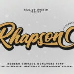 Rhapson Script Font Poster 1