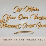 Rhapson Script Font Poster 2